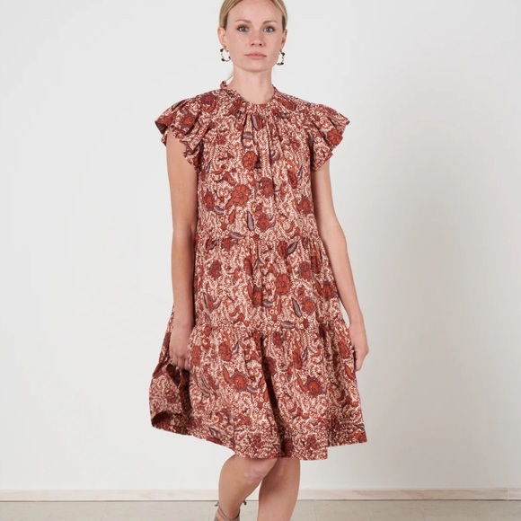 Ulla Johnson Kasim Dress in Brick Size 8 - Picture 1 of 15